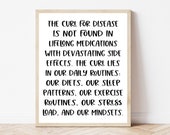 Holistic Health Decor, Immune System, Holistic Healing Art, Wellness Printable, Natural Immunity, Food Is Medicine, Healing Wall Art Sign