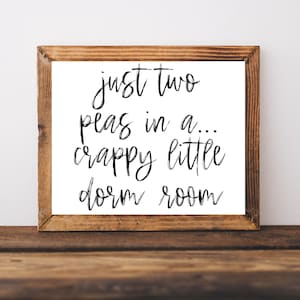 Dorm Room Wall Art, Dorm Room Wall Decor, College Dorm Room Sign, Dorm Room Signs, College Wall Decor, Dorm Room Print
