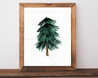 Farmhouse Christmas Decor, Farmhouse Christmas Decorations, Christmas Tree Sign, Christmas Printable, Rustic Christmas Sign