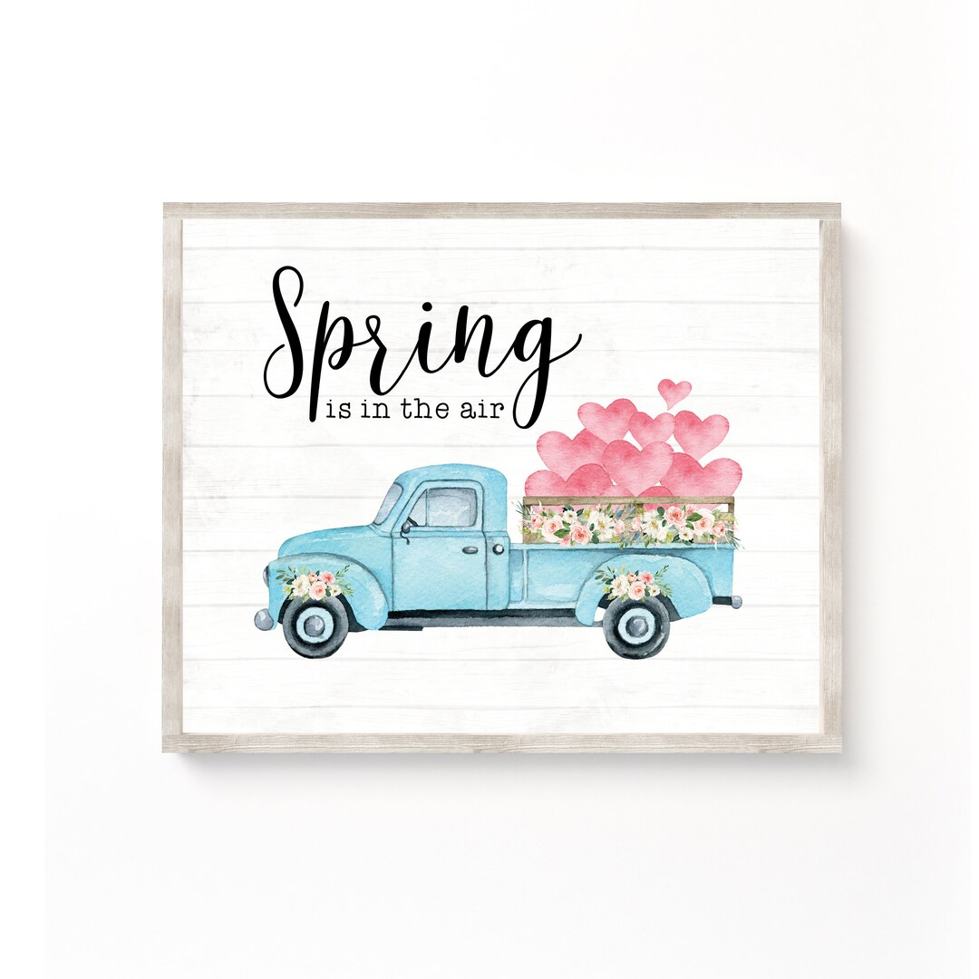 Spring Decor Print Spring Wall Art, Floral Spring Decor, Farmhouse Spring Print, Spring ...
