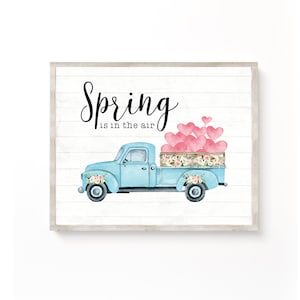 Spring Wall Art, Floral Spring Decor, Farmhouse Spring Print, Spring Mantle Decor, Spring Kitchen Sign, Spring Printable Decorations