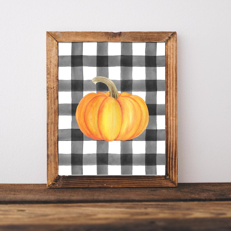 Thanksgiving Decor, Thanksgiving Sign, Thanksgiving Decorations, Buffalo Check Party Decor, Friendsgiving Signs, Friendsgiving Printable image 2