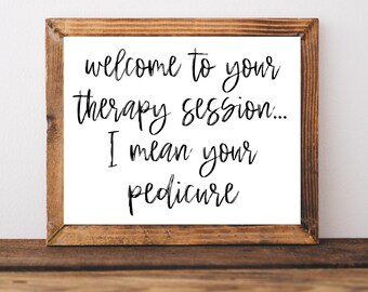 Nail Salon Decor, Pedicure,Beauty Salon Decor, Pedi, Mani Pedi Gift, Manicure Gift, Salon and Spa, Beauty Salon Sign, Beauty Salon Art
