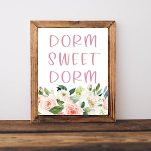 Dorm Door Sign, College Dorm Gifts, Dorm Sweet Dorm, Dorm Room Wall Decor, Dorm Decor College Girls, College Dorm Decorations, Dorm Wall Art