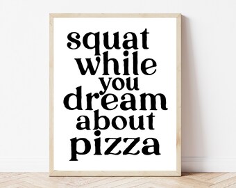 Home Gym Wall Art, Workout Poster, Workout Inspirational Art, Exercise Motivation, Runner Gifts, Gym Prints, Running Poster, Squats Quotes
