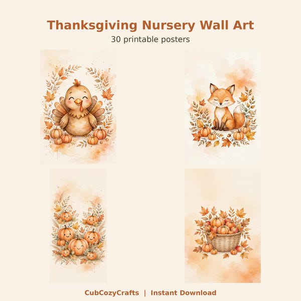 Thanksgiving Nursery Wall Art
