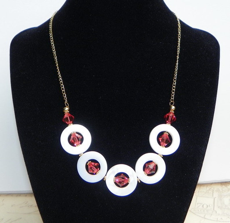 Shell and Orange Crystals 3 piece set