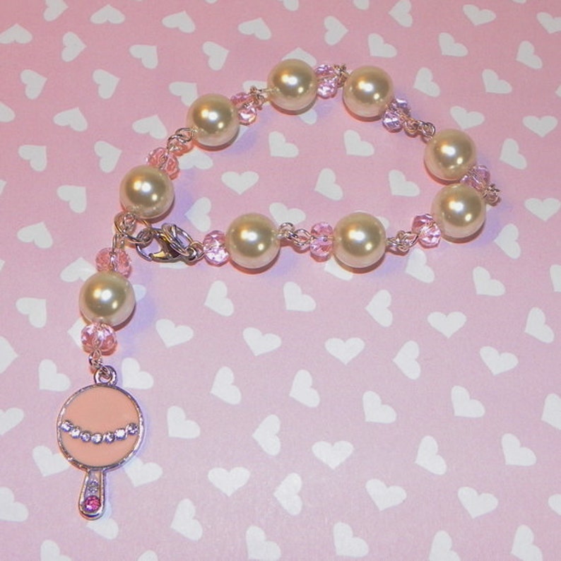 Bracelet Pink Baby Rattle Etsy