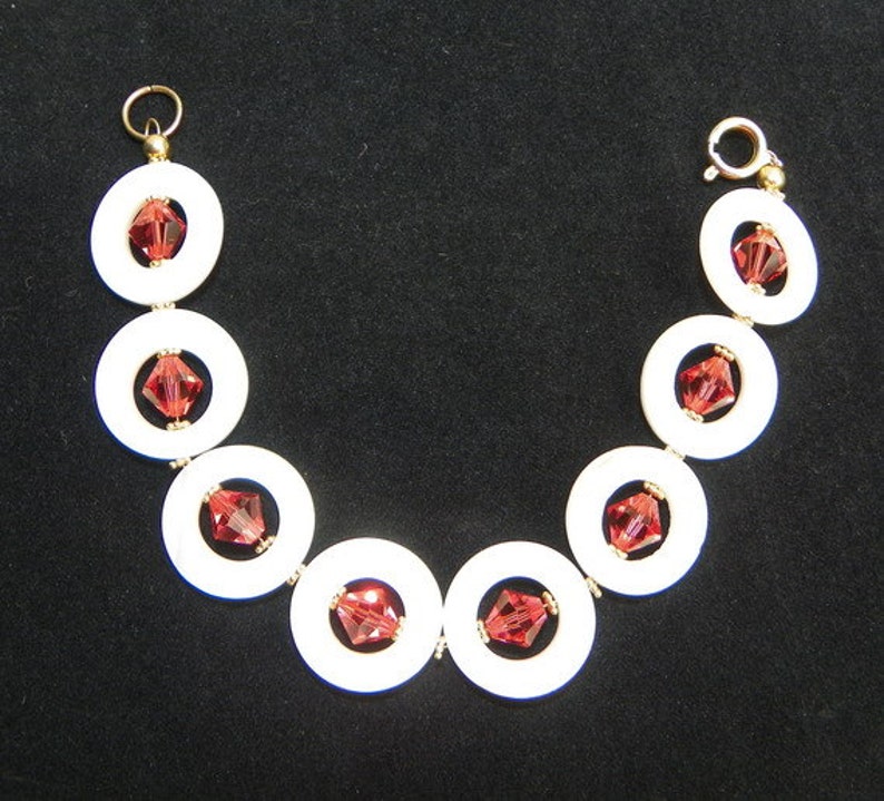 Shell and Orange Crystals 3 piece set
