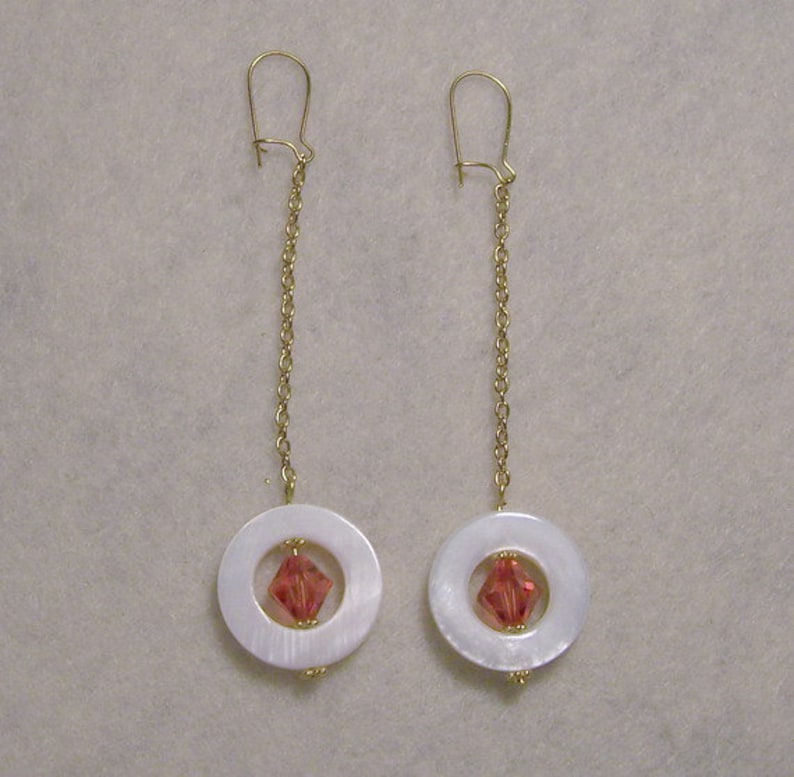 Shell and Orange Crystals 3 piece set