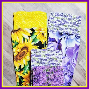 Bun Bow Makers, Hair Bun,  Bun Twists all Double-Sided, Florals