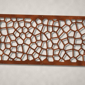 Voronoi Panel DXF SVG, Decorative Garden Screen Cut File, Privacy Screen Plasma Laser CNC, Corten Fence Panel, Instant Download