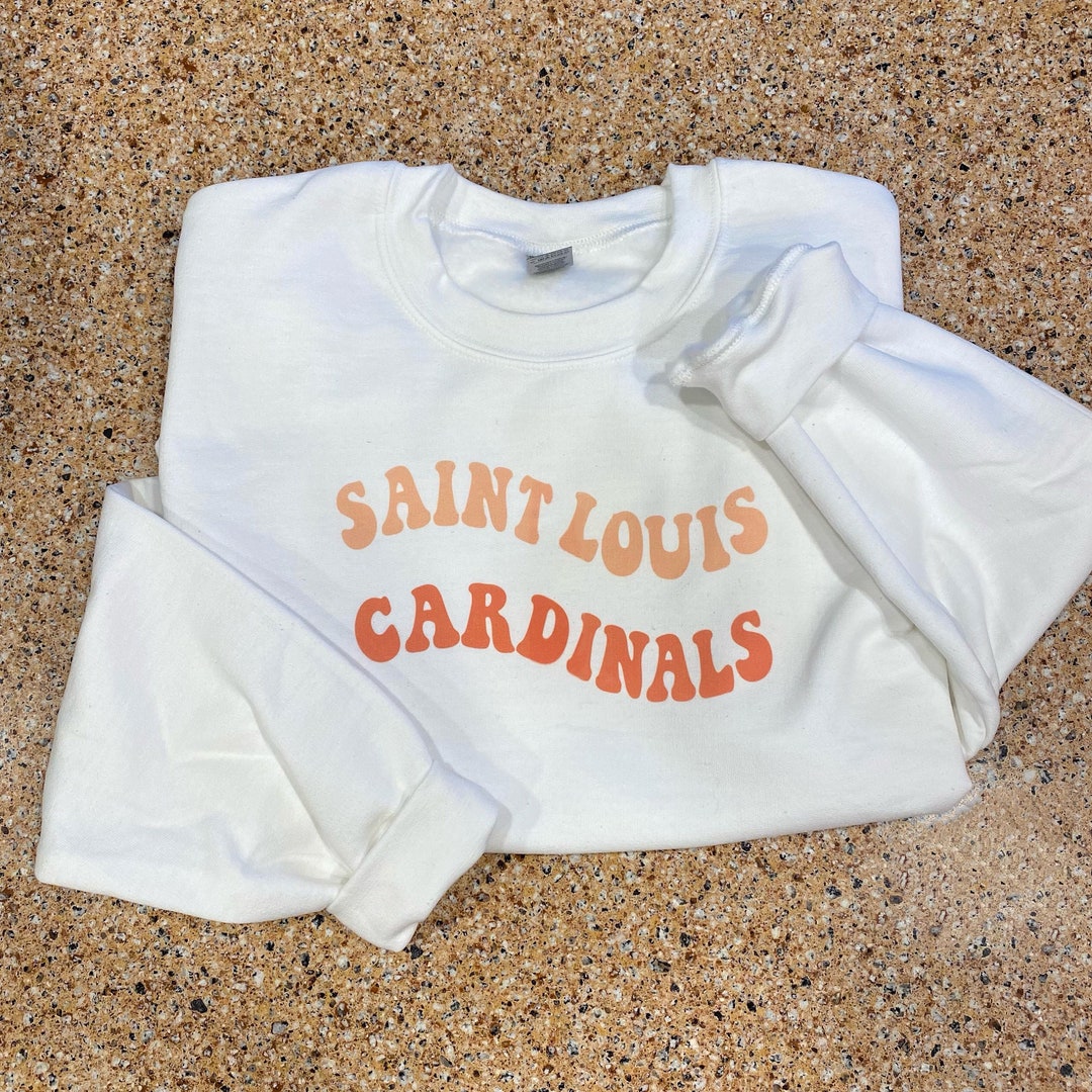 thebabebungalow St. Louis Cardinals Wavy Adult Sweatshirt
