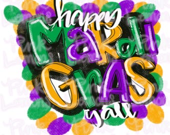 Joyeux mardi gras à tous, PNG : design par sublimation (téléchargement numérique)