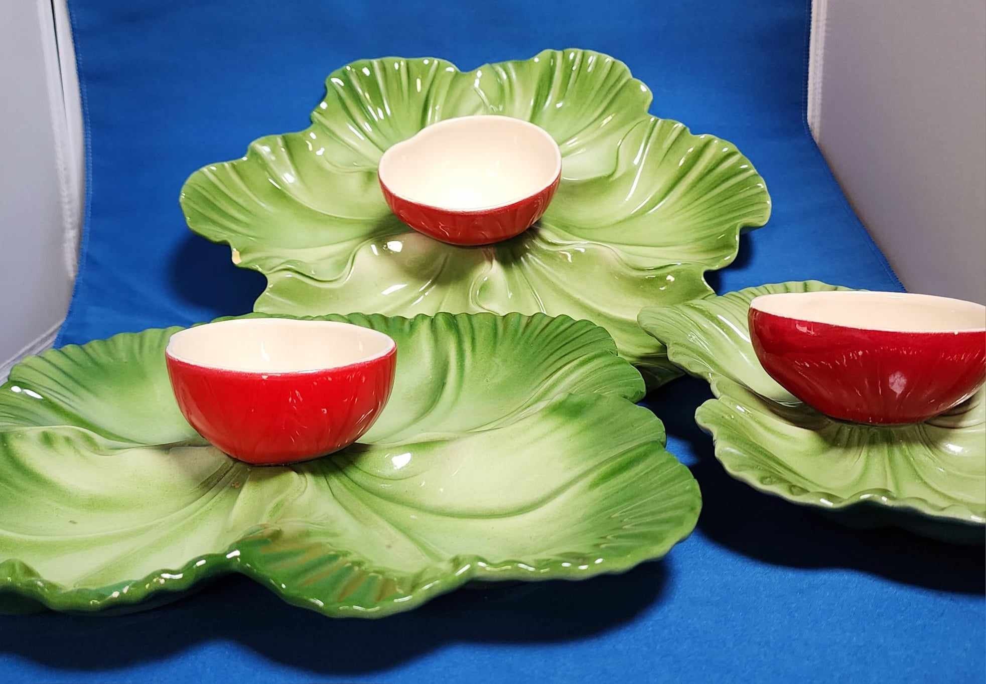 3pc. Mid Century Brad Keeler Lettuce Tomato Vegetable Serving