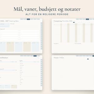 Pianificatore digitale da novembre 2026 al 2027 in Norvegia, pianificatore GoodNotes, calendario per iPad con numero di telefono, calendario ipertestuale immagine 7
