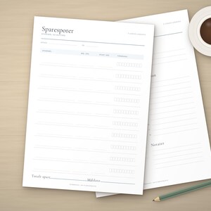 Planleggerpakke til utskrift, Ukeplanlegger, Vanesporer, Sparesporer og Dagsplan PDF A4, Planner norsk pakke, Gjøremålsliste image 2