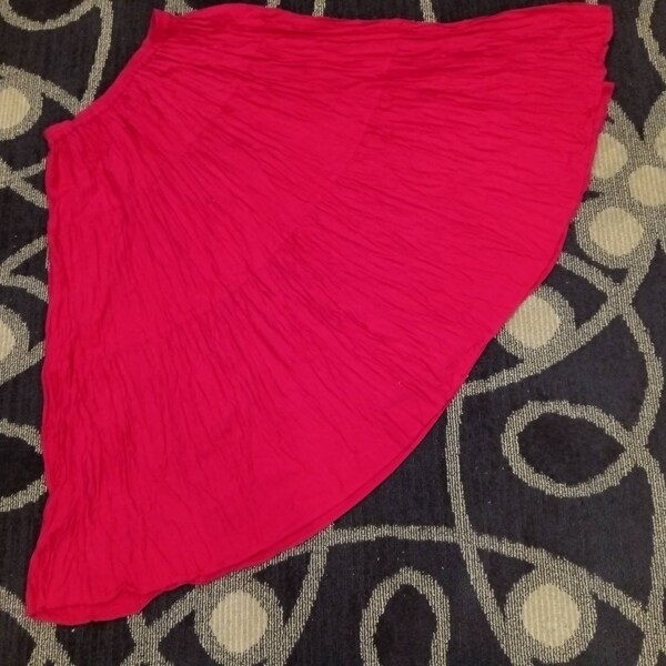 Red Broomstick Skirt Etsy