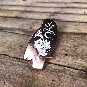 Owl & Datura - Soft Enamel Pin
