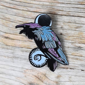 Raven Enamel Pin