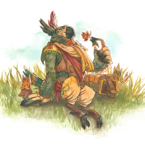 Birdy Bard - Legend of Zelda print