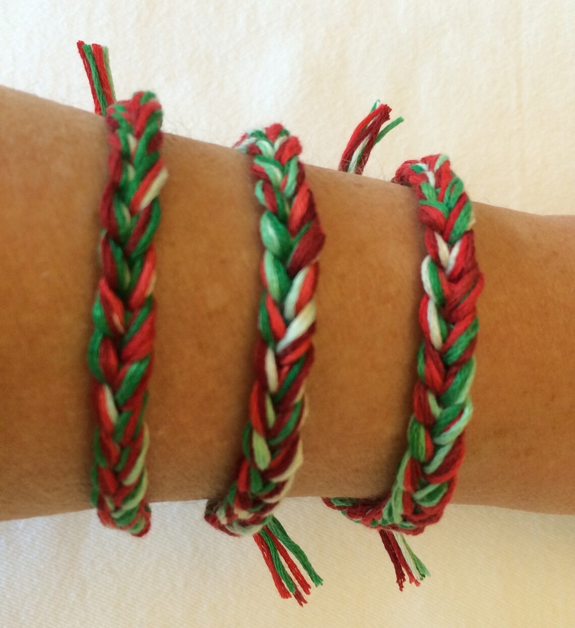 Crochet friendship bracelets tie dyed bracelets woven Etsy