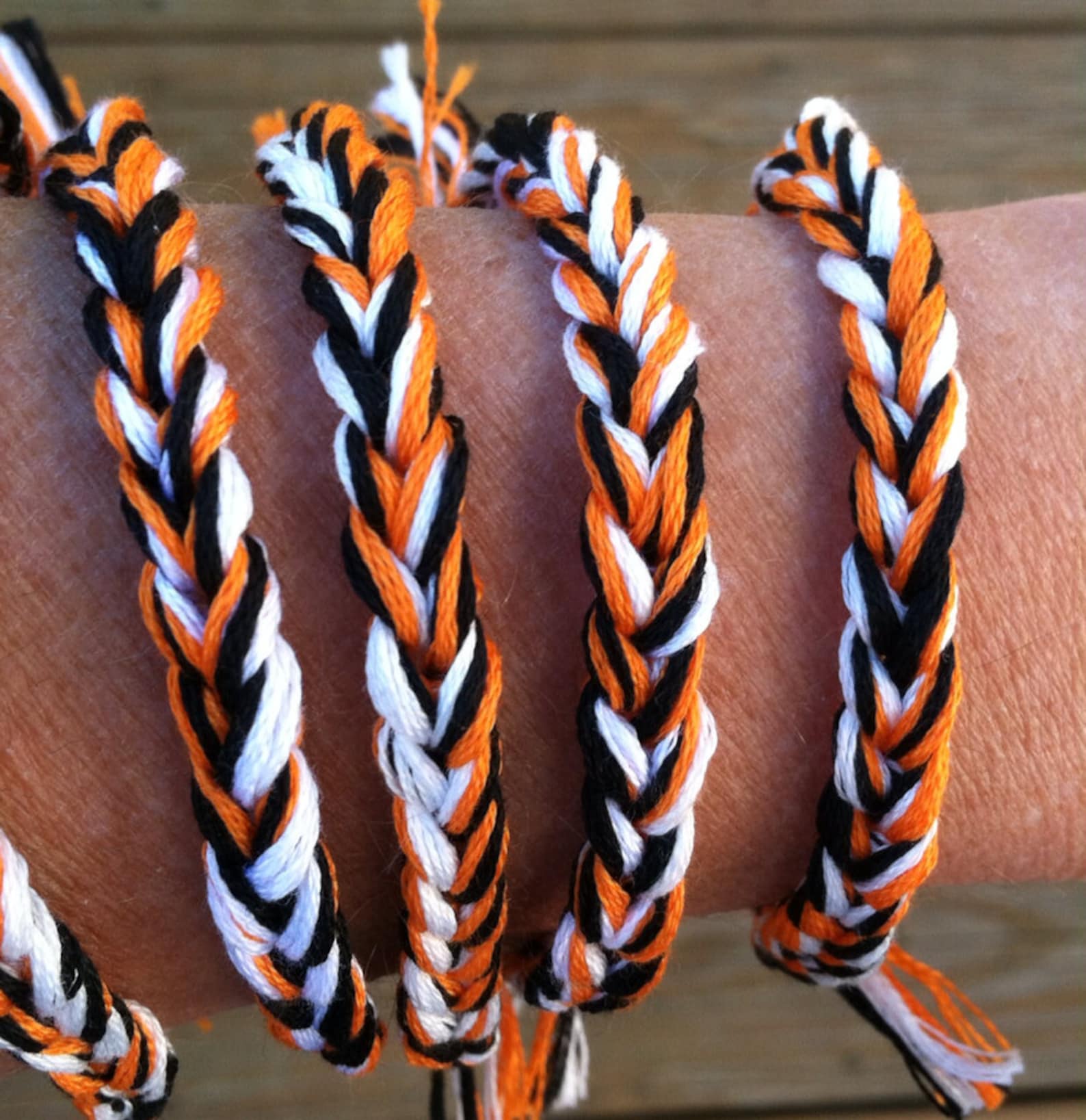 Crochet Friendship Bracelets Tie Dyed Bracelets Woven Etsy