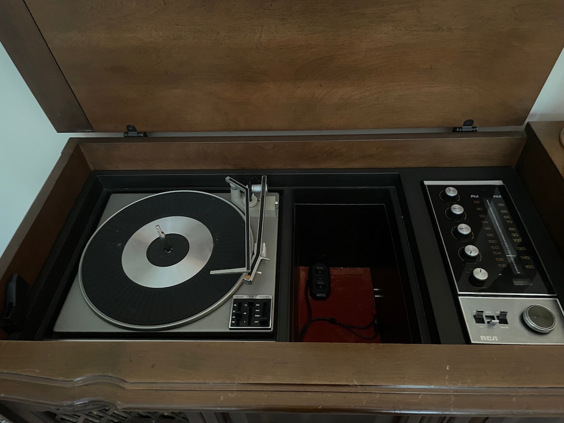 Rare RCA Antique Vintage Stereo Console Turntable Record Etsy