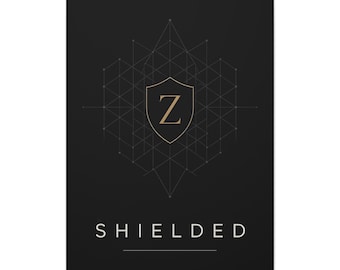 Shielded Zcash ZEC Canvas Art | Extremely Limited Edition of 5 | Hand-Stretched Matte Canvas 1.25" | Ready-to-Hang ZEC Privacy Wall Art