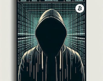 Satoshi Nakamoto Bitcoin If You Dont Believe Me Or Dont Get It I Dont Have Time To Try To Convince You Quote Cryptocurrency Artwork Poster