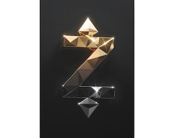 Zcash Canvas Print Geometric Crypto Wall Art ZEC Symbol Gold Black  Limited Edition Wrapped Canvas 1.5in Cryptocurrency Decor