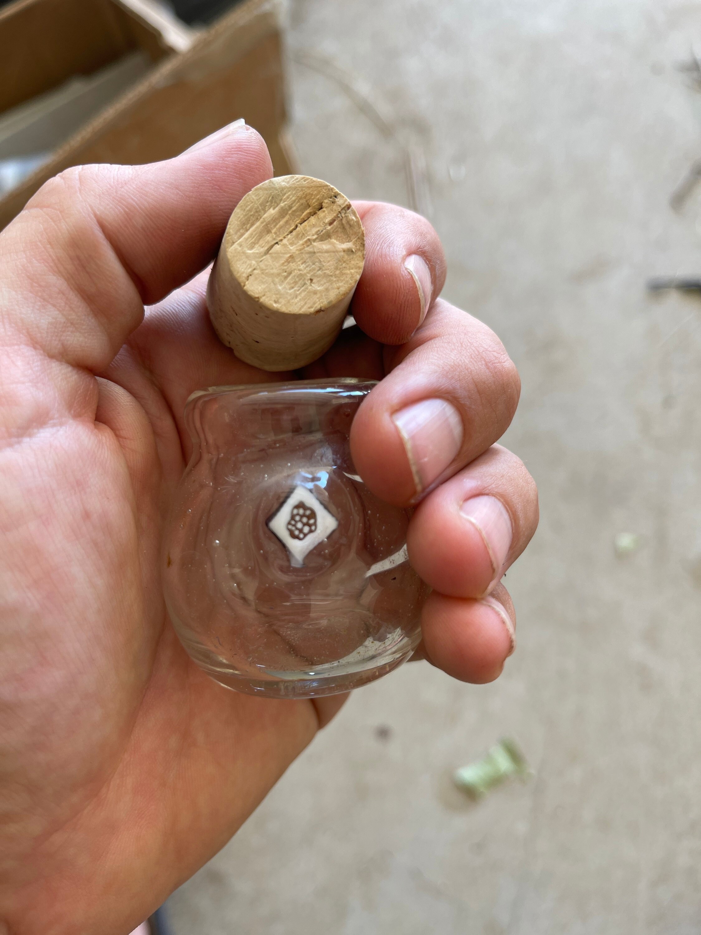 Shatter millie American handblown pyrex glass jar Etsy