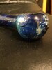 Opal Space pipe American handblown glass pipe made out of blue  tobacco pipe-glass smoking pipe -spoon pipe -pipes-bowl-functional art 