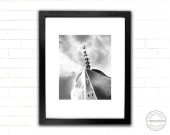 Top Of One World Trade Center Pencil Drawing Print