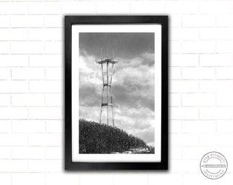 Sutro Tower San Francisco - Pencil Drawing Print