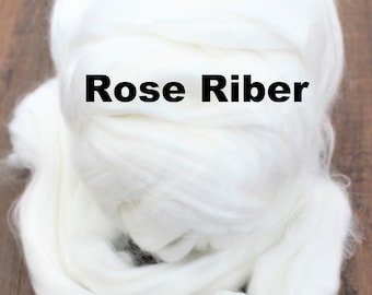 Rose Fiber Combed Top for Spinning Felting or Doll Hair Fiber Fibers Undyed Plant Vegan