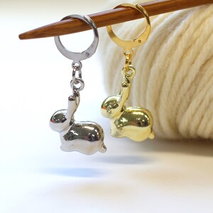 Rabbit bunny stitch marker charm