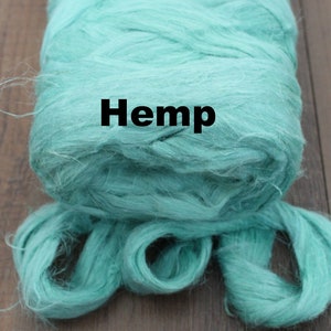 Hemp Spinning Fiber Top for Spinning Felting or Doll Hair Fiber Bast Fiber Fibers Strick Plant Fibers Linen Vegan