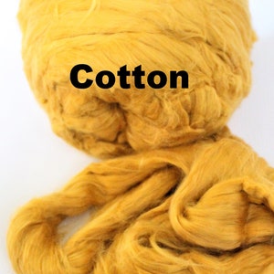 Cotton Combed Top for Spinning Felting Roving Fibre Cellulose Fiber Fibers Plant Vegan