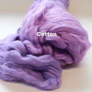 Cotton Combed Top for Spinning Felting Roving Fibre Cellulose Fiber Fibers Plant Vegan