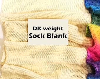 DK Sock Blank, Single Strand Yarn Blank Undyed Yarn Sock Yarn DK Weight Superwash Merino Wool Nylon