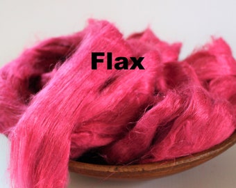 Flax Top for Spinning Felting or Doll Hair Fiber Bast Fiber Fibers Strick Plant Fibers Linen Vegan