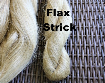 Egyptian Flax Strick for Spinning Felting or Doll Hair Fiber Bast Fiber Fibers Line Flax Undyed Plant Fibers Linen Vegan