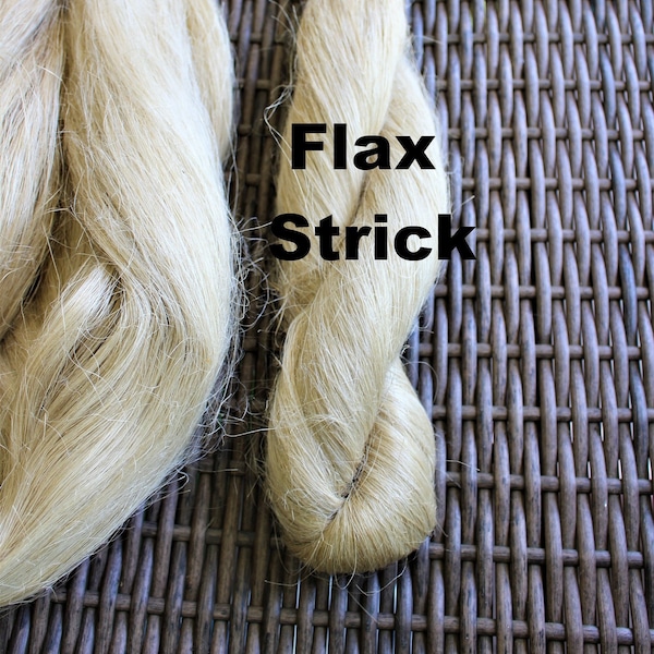 Egyptian Flax Strick for Spinning Felting or Doll Hair Fiber Bast Fiber Fibers Line Flax Undyed Plant Fibers Linen Vegan
