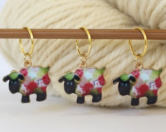 Set of 3 Sheep Stitch Markers Knitters Helper Knitting Reminder Stitchmarker Knitting Helper Gift Stitch Marker Knit Charm