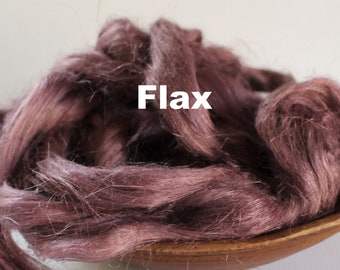 Flax Top - Purple - for Spinning Felting or Doll Hair Fiber Bast Fiber Fibers Strick Plant Fibers Linen Vegan