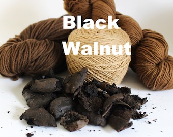 Black Walnut Hull 4, 8oz Dried Whole Natural Plant Dye for Yarn Protein Cellulose Dyes Earth Friendly Fiber Wool Brown