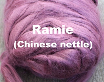 Ramie Top for Spinning Felting or Doll Hair Fiber Bast Fiber Fibers Undyed Plant Fibers Vegan Chinese Nettle Silk