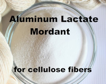 Aluminum Lactate Mordant for Cellulose Fibers to Natural Plant Dye - Yarn Plant Fibre Dyeing Printing