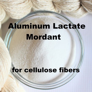 Aluminum Lactate Mordant for Cellulose Fibers to Natural Plant Dye - Yarn Plant Fibre Dyeing Printing